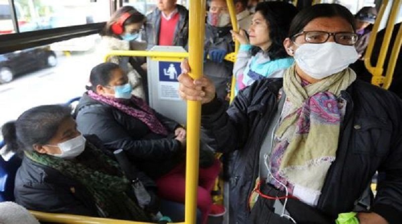 transporte publico colombia coronavirus personas gente